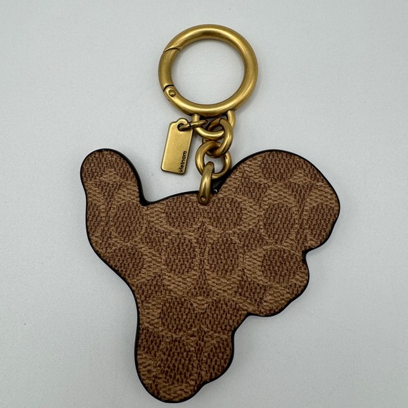 Coach Rexy Bag In Signature Canvas Imported With Keychain - Picture 14 of 16